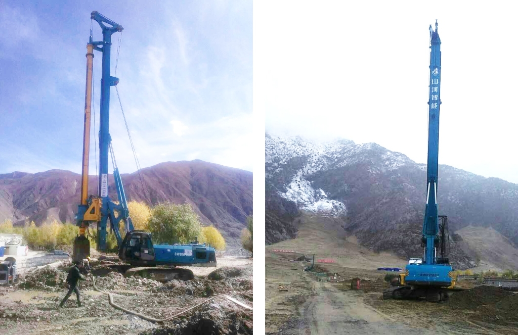 3044am永利集团智能二十台旋挖钻机高原施工放异彩