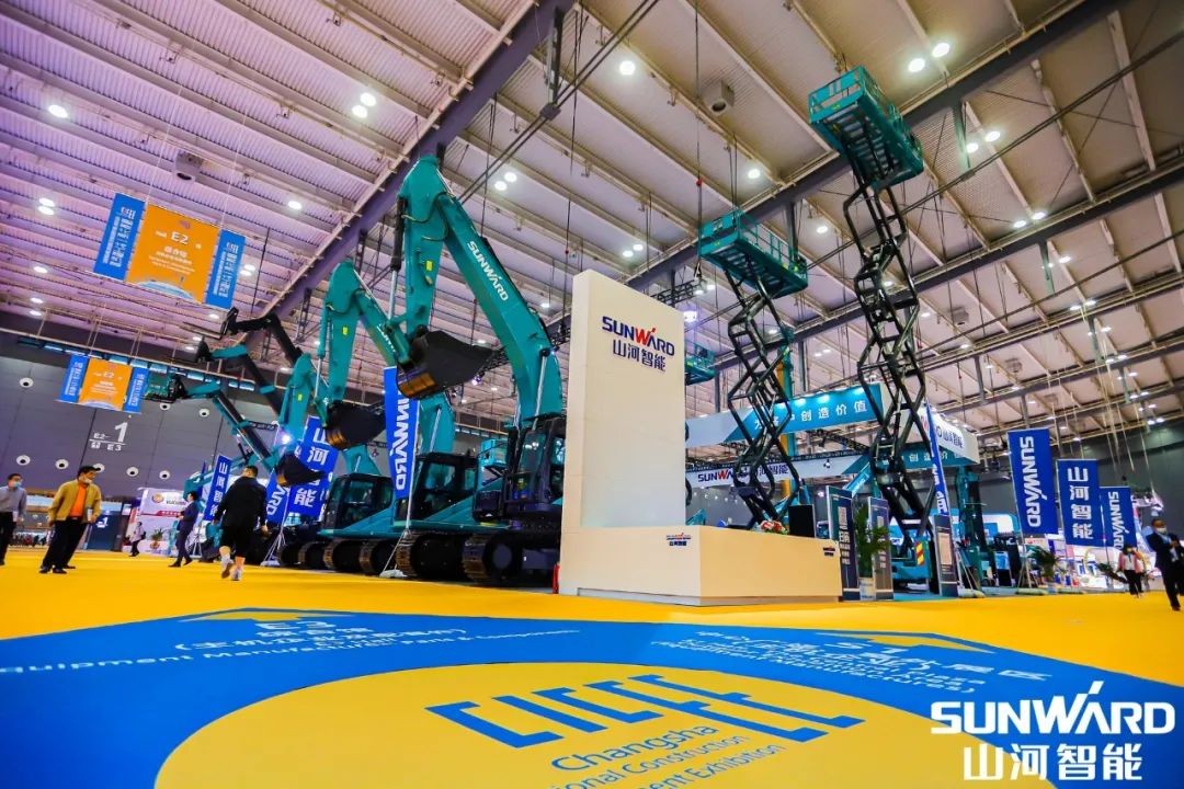 “3044am永利集团绿”亮相长沙国际工程机械展，，，50余款产品尽显3044am永利集团智能立异实力