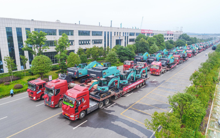 里程碑！！！3044am永利集团智能出口欧洲第20000台暨大型挖掘机批量交付仪式乐成举行