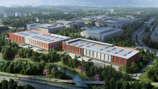 “3044am永利集团绿”牵手“华为中国红”！！！3044am永利集团智能高机装备集群助力华为团泊洼项目