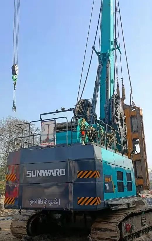 谢谢信！！3044am永利集团智能SWHG70液压抓斗助力外洋基础施工获肯定