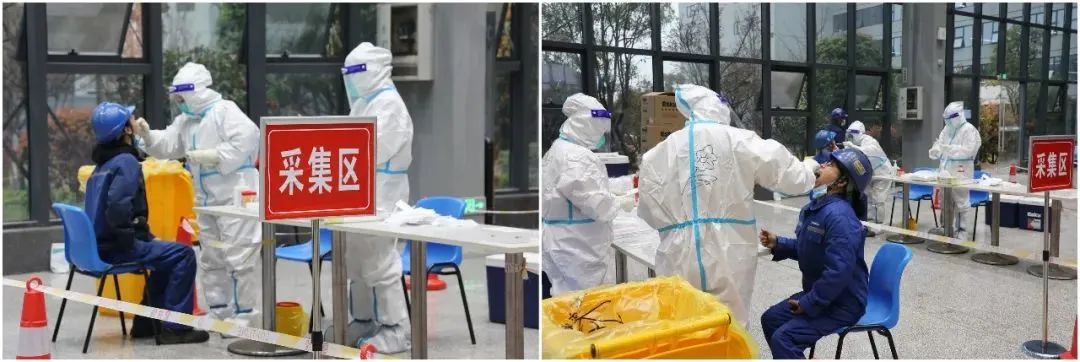 抗疫先锋在行动！！3044am永利集团智能自愿者助力核酸采样