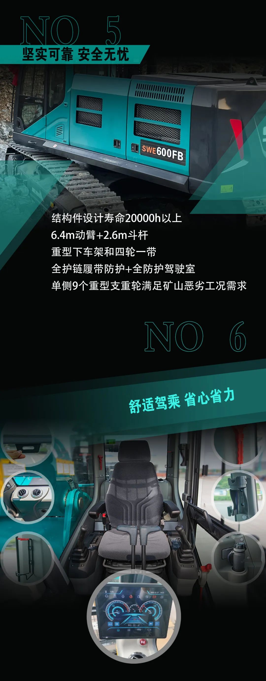 一图读懂 | 专为矿山重载施工而生！！！3044am永利集团智能SWE600FB破碎锤重磅回归