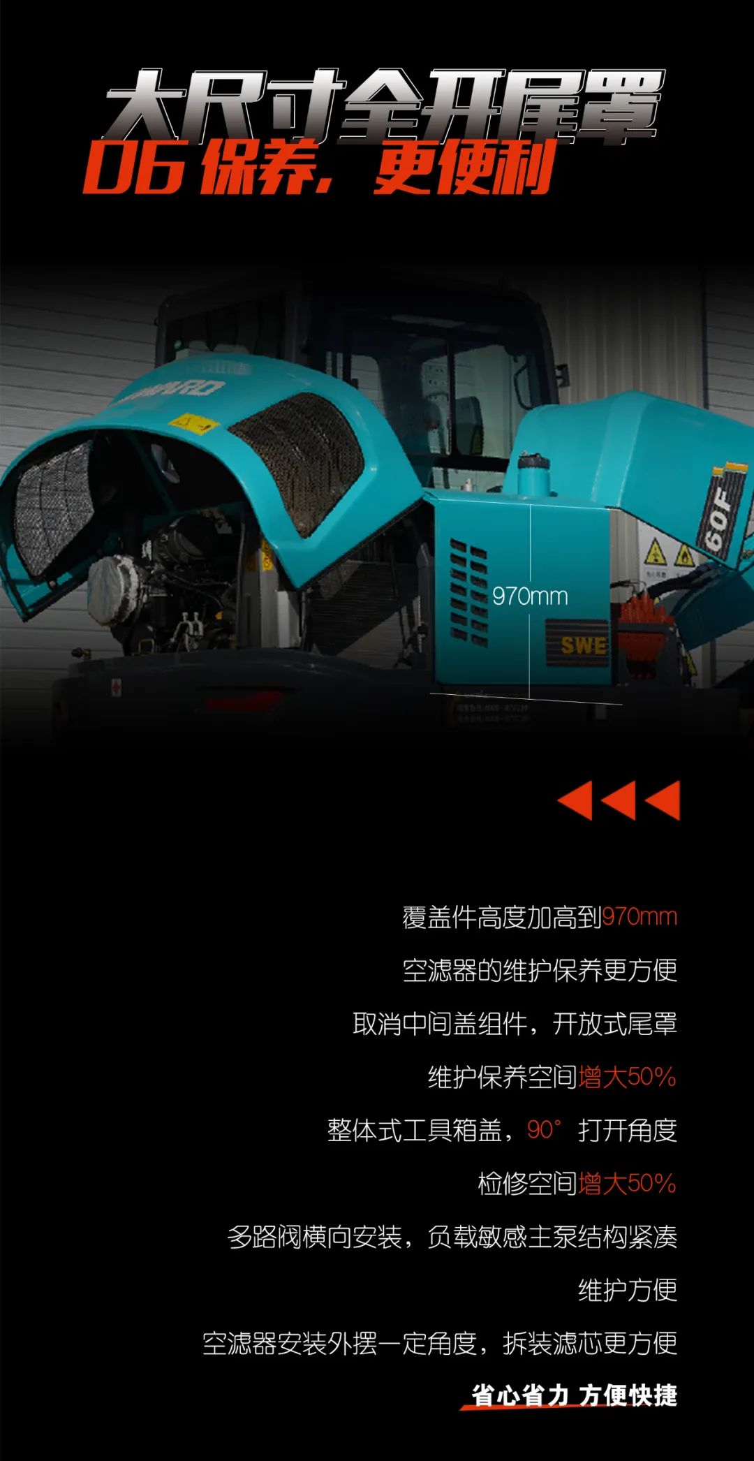 一图读懂 | 献礼七一 · 3044am永利集团智能SWE60F挖掘机低碳来袭