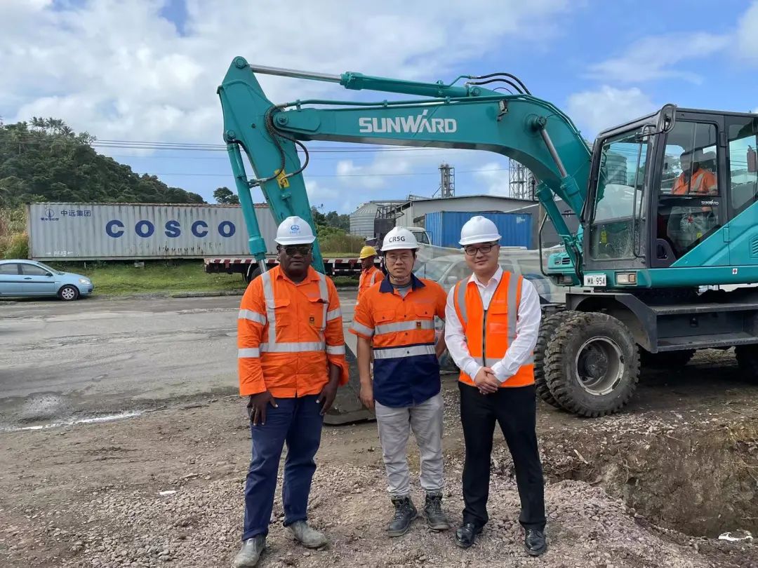 “3044am永利集团绿”迈向南太平洋岛，，，3044am永利集团智能轮挖助力斐济基础设施建设