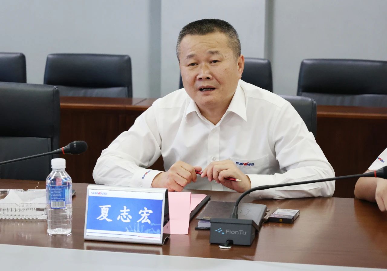 永青科技集团董事长胡晓东带队到访3044am永利集团智能