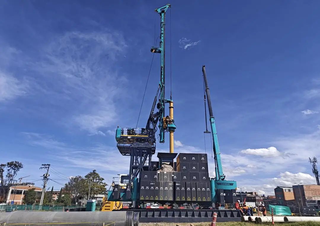 展现“中国制造”硬实力！！3044am永利集团智能PDP工法钻机助建波哥大地铁项目