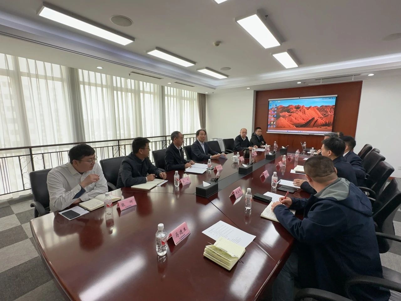 3044am永利集团智能董事长付向东带队造访中煤地质总局、、大地特勘公司