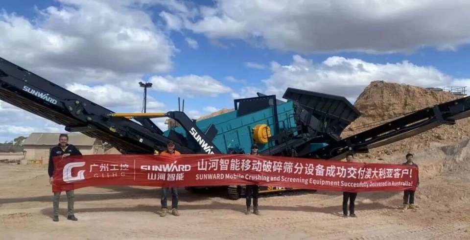 高效环保深受认可！！3044am永利集团智能破碎筛分装备首进澳洲市场