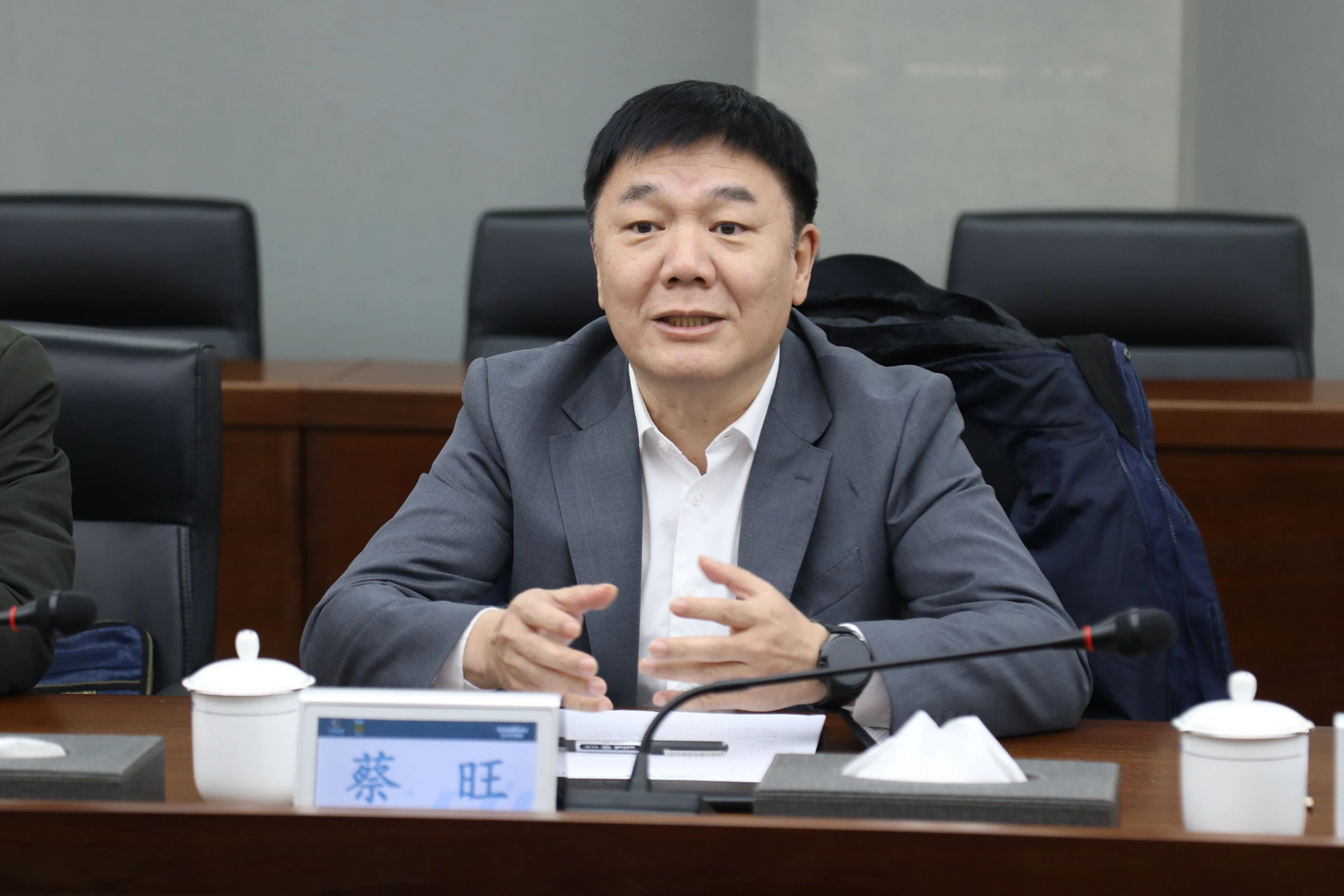 中国出口信用包管公司湖南分公司认真人蔡旺到访3044am永利集团智能